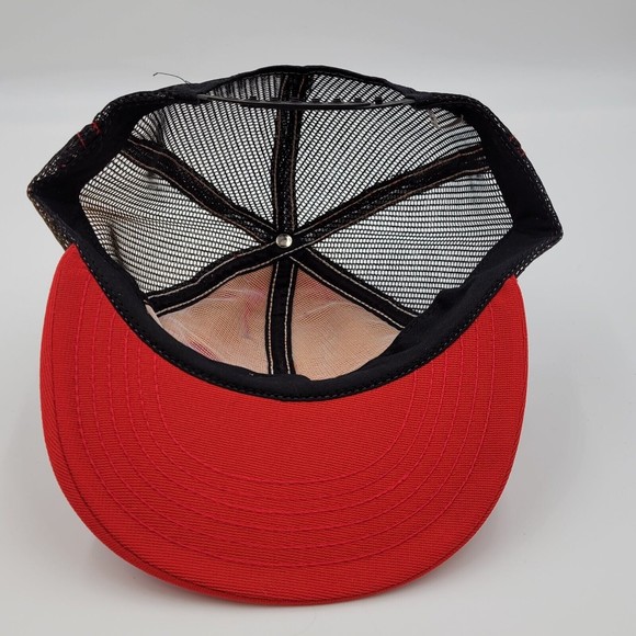 Vintage Nickel Equipment Company Grand Rapids Kalamazoo Red Snapback Hat Cap USA - Picture 7 of 9